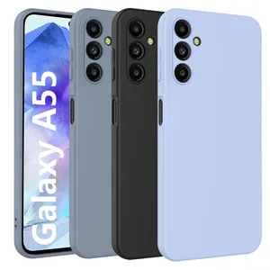 Coque de téléphone en Silicone liquide pour Samsung Galaxy S24 S23 S22 Ultra S21 FE S21 Plus A55 A53 A52S A54 Housse de téléphone antichoc Funda - Product Image 1