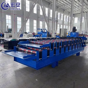 Typhoon Area Double-layer Wind-resistant Color Steel <b>Tile</b> Production Equipment Full-automatic Double-layer Roll Forming Machine - Product Image 4