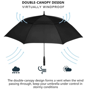 <span class=keywords><strong>Parapluie</strong></span> de <span class=keywords><strong>golf</strong></span> automatique de 54/62/<span class=keywords><strong>68</strong></span>/72 <span class=keywords><strong>pouces</strong></span>, <span class=keywords><strong>parapluie</strong></span> extra large à double auvent ventilé, résistant au vent, pour la pluie - Product Image 5