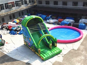 Jouet gonflable pour enfants, livraison gratuite en chine, location de fête, business, petite voie, extérieur de zoo, <span class=keywords><strong>avec</strong></span> filet de sécurité et arche - Product Image 2