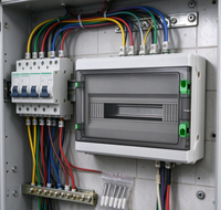 Boîtier de Combinateur PV Transparent Vide avec Fenêtre, 4, 8, 12, 18 Voies, Tableau de Distribution Étanche IP65 pour Disjoncteurs MCB et Parafusibles SPD