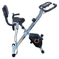 Bicicleta Estática Plegable con Pantalla LCD, Magnética, para Ejercicio en Casa o Gimnasio