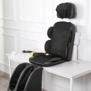 Massage Chair Full Body Heating Massage Neck Waist Back Legs Foot Vibration Hot Compress Plug-In Brown - Product Image 3