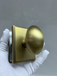 Dernier modèle de serrure de porte intérieure dorée de luxe et haut de gamme, style américain, serrure de salle de bain française, serrure à canal, poignée de porte sans clé - Product Image 2