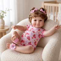 Boneka Bayi Reborn 20 Inch, Mirip Bayi Asli, Bahan Vinyl Lembut, Mainan Bayi Baru Lahir Realistis untuk Hadiah Anak, Grosir, Custom