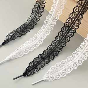 Cordones Planos Estilo Ballet YS DIY, Accesorios de Encaje de Seda Blanca para Niñas, Combinación Perfecta con Material de Poliéster - Product Image 1