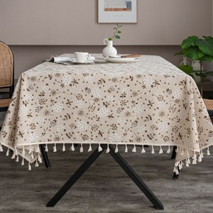 Nappe en <span class=keywords><strong>lin</strong></span> <span class=keywords><strong>de</strong></span> coton fleuri pour <span class=keywords><strong>Table</strong></span> à manger rustique ferme cuisine Rectangle nappe couverture <span class=keywords><strong>de</strong></span> <span class=keywords><strong>Table</strong></span> basse, <span class=keywords><strong>lin</strong></span> café - Product Image 1
