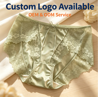 Fabricant OEM ODM de culottes pour femmes à empiècements en dentelle florale, taille haute, grande taille 3XL, couvrance intégrale du dos