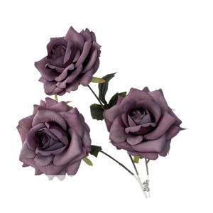 Artificial Roses <b>Single</b> Branch Silk <b>Flower</b> High Simulation Wedding Home Decor Props - Product Image 1