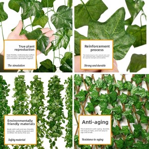 Aménagement paysager personnalisé, plantes artificielles résistantes aux UV, végétation artificielle, décorations douces pour aménagement paysager commercial, fausses fleurs, murs végétaux biophiles - Product Image 2