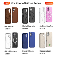 Coque de téléphone magnétique mate coque de téléphone portable magnétique en silicone coque de téléphone biodégradable transparente pour iphone 16 pro max