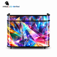 Écran d'affichage vidéo LED portable flexible P2.5 P1.8 pour station de DJ, support de table, stand, cabine, mur vidéo pour boîte de nuit, bar