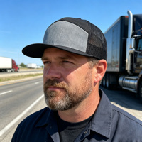 Gorras Trucker Personalizadas con Malla Trasera de 6 Paneles, Estilo Hip Hop, de Alta Calidad, con Visera Plana y Transpirables para Hombre, MOQ Bajo