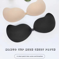 Trous respirants soutien-gorge en silicone réutilisable sans bretelles soutien-gorge invisible dames sous-vêtements coton pâte