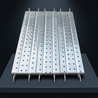 Planche de marche en acier galvanisé et pièces d'échafaudage, planche en acier pour échafaudage à utiliser avec les planches et les escaliers