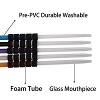 Tuyau narguilé jetable verre plastique pas cher Shisha poignée tuyau de narguilé pour la maison fête café Restaurant Club salon fumer