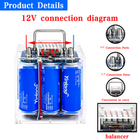 Livraison gratuite UE PL LTO Bank Yinlong 12V 40AH Batterie LTO haute puissance 10C 40A 12V 40Ah Batteries lithium-ion à charge rapide