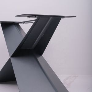 מעצב מודרני שולחן נירוסטה שולחן בסיס מסגרת מתכת אינדיה קפה סלון חיצוני שולחן אוכל ייחודי - Product Image 6