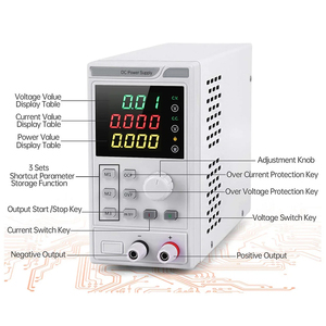 Alimentation programmable miniature TTLTES TDPE-605MP 300W, 60V 5A, régulée, entrée simple 220V 50Hz, protection contre les courts-circuits - Product Image 2