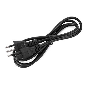 Brazil INMETRO Compliant 4.8mm Pin Triangular Safety Sign 3 <strong>Core</strong> 10A250V Power <strong>Plug</strong> SJTW Rubber IEC for <strong>Computer</strong> Laptop Power - Product Image 6