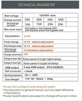 Contrôleur de Charge solaire 12v 24v 60a régulateur solaire contrôleur de Charge solaire