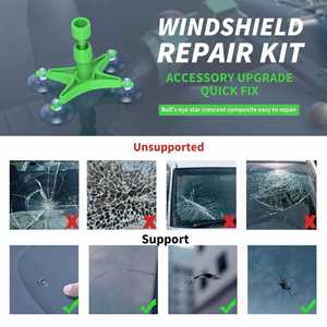 Sikeo WRK19001, Nuevo Lanzamiento, Herramienta Blanca para Reparación de Parabrisas de Automóvil con Fluido Reparador de Vidrio y Material Plástico para Todas las Estaciones - Product Image 3