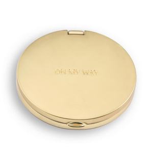 Espejo Cosmético Plegable de Metal, Portátil, con Aumento, Doble Cara, Personalizado, para Regalo, Venta al Por Mayor - Product Image 1