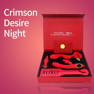 AIERSHA venta al por mayor OEM ODM Crimson Desire Night BDSM amantes adultos juguetes sexuales juegos de regalo vibradores de conejo - Product Image 2