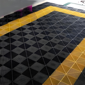 Tapis <span class=keywords><strong>de</strong></span> <span class=keywords><strong>sol</strong></span> pour garage <span class=keywords><strong>de</strong></span> lavage <span class=keywords><strong>de</strong></span> voitures, en <span class=keywords><strong>PVC</strong></span>, antidérapants, drainants, écologiques, à emboîtement rapide - Product Image 2