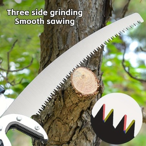 Sécateur à main professionnel durable à long manche avec lames de précision incurvées pour le jardinage et le cisaillement d'arbres - Product Image 5