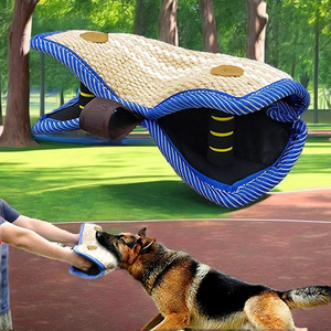 Jouet à mâcher pour chien professionnel, résistant aux morsures, en chanvre et en jute, coussin <span class=keywords><strong>d</strong></span>'entraînement, poignées résistantes à la mastication, équipement <span class=keywords><strong>d</strong></span>'agilité pour l'entraînement - Product Image 3