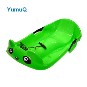YumuQ Offre Spéciale cadeau de noël poids en cours d'exécution neige traîneau en <span class=keywords><strong>plastique</strong></span> traîneau avec <span class=keywords><strong>frein</strong></span> pour les enfants - Product Image 1