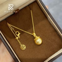 Rochime Ins Collier de perles de serpent brossé Bijoux fins en argent sterling 925 pour femmes Bijoux plaqués or 18 carats pour la fête