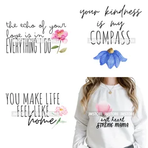 <span class=keywords><strong>คำ</strong></span>คมความรักดอกไม้ป่า บทกวีสำหรับคุณแม่ สติกเกอร์รีดร้อนแบบ DTF ล้างทำความสะอาดได้ พร้อมกดติดเสื้อฮู้ดดี้ - Product Image 1