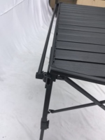 Table de camping pliable portable, design enroulable avec sac de transport, idéale pour l'intérieur/l'extérieur, le camping, la cour, le barbecue, la terrasse, le pique-nique