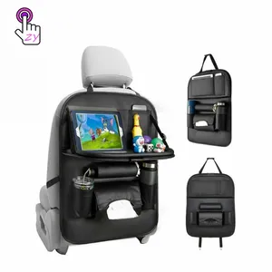 Premium Auto Rücksitz Aufbewahrung Trage tasche Organizer mit Touchscreen Tablet Halter Geste ppte Auto Rücksitz Organizer Für Kinder