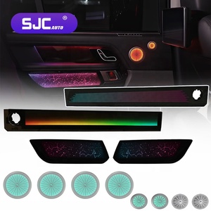 Éclairage d'ambiance intérieur amélioré SJC à 64 couleurs pour Land <span class=keywords><strong>Rover</strong></span> <span class=keywords><strong>Range</strong></span> <span class=keywords><strong>Rover</strong></span> Vogue 2018-2022 LHD/RHD, accessoires LED Symphony pour voiture - Product Image 1