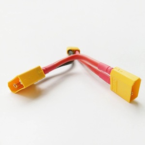Connecteur Deans <span class=keywords><strong>T</strong></span> Plug / <span class=keywords><strong>XT</strong></span> rouge/noir pour batterie Lipo RC, accessoire soudé avec fil en silicone 10AWG/12AWG - Product Image 4