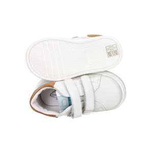 Baskets pour enfants Balducci en cuir blanc avec fermeture Velcro, taille 25 - Product Image 6
