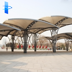 Auvent en membrane d'acier en PTFE/PVDF/PVC sur mesure, design moderne pour appartements, parkings, centres sportifs - Product Image 4
