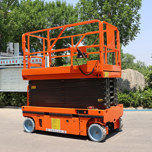 Plateforme élévatrice <span class=keywords><strong>à</strong></span> ciseaux électrique sur roues, conception stable pour les <span class=keywords><strong>travaux</strong></span> de construction et d'entretien - Product Image 1
