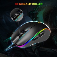 MEETION MT-GM23 Mouse Gaming Profesional dengan Lampu RGB, DPI Adjustable, Kabel, 12800 DPI, USB Optik untuk Laptop dan Komputer PC