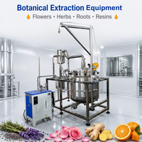 Équipement d'extraction par distillation sous vide d'huiles essentielles électrique automatique de haute qualité