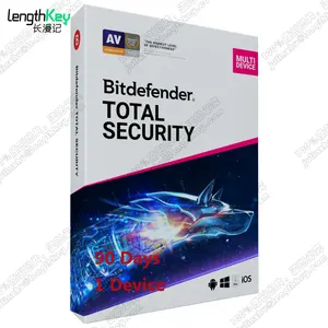 24/7 Online Bitdefender Total Keamanan 1 perangkat 90 hari Software keamanan Antivirus lisensi Global Universal