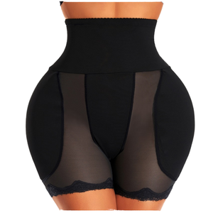 Pantalones moldeadores de cuerpo <span class=keywords><strong>con</strong></span> control firme de cintura alta para mujer, <span class=keywords><strong>bragas</strong></span> de control moldeador de vientre posparto <span class=keywords><strong>con</strong></span> almohadilla de esponja para glúteos, mejora de cadera - Product Image 4