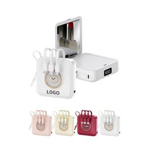 Mini Llavero Personalizado con Banco de Energía, Espejo de Maquillaje Portátil de Bolsillo, Banco de Energía de 20000 mAh para Niños - Product Image 2
