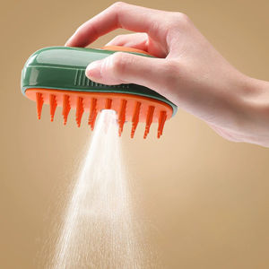 Cepillo de Aseo para Gatos con Pulverizador de Agua Eléctrico, Cepillo de Depilación de Plástico Suave y Ecológico, Cepillo de Baño para Mascotas, Suministros de Aseo - Product Image 4