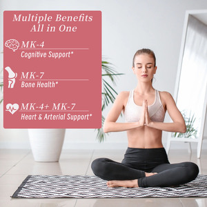 Gélules de Vitamine K2 OEM ODM 500 MCG MK-4 100 MCG MK7 pour des Os et des Artères Sains, Favorise l'Absorption du Calcium, Renforce l'Immunité et le Cœur - Product Image 6