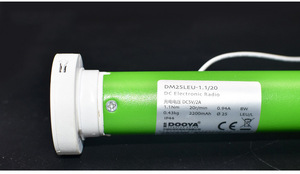 <span class=keywords><strong>Moteur</strong></span> <span class=keywords><strong>tubulaire</strong></span> <span class=keywords><strong>DOOYA</strong></span> DM25LEU avec batterie au lithium intégrée pour stores enrouleurs tubulaires de 38 mm, stores zébrés avec émetteur RF433 - Product Image 4