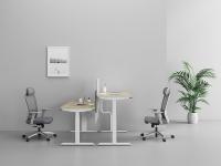 Poste de travail de bureau réglable en hauteur Greatway, bureau électrique à position assise-debout ergonomique avec fonction mémoire